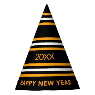 Chapeaux De Fètes Nouvel an noir et jaune