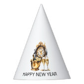 Chapeaux De Fètes Nouvel An noir et or (Devant)