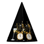 Chapeaux De Fètes Nouvel An noir heureux 2021 (Dos)