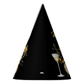 Chapeaux De Fètes Nouvel An noir heureux 2021 (Gauche)