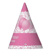 Chapeaux De Fètes Numéro du 40e anniversaire Motif Pétoncles rose/bl (Droite)