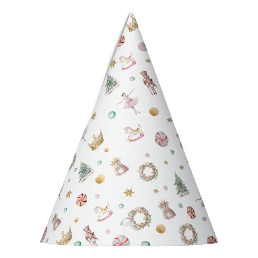 Chapeaux De Fètes Nutcracker rose doux Anniversaire (Gauche)