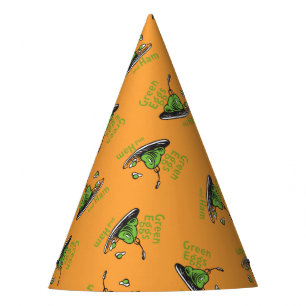 Chapeaux De Fètes Œufs verts et jambon sur le motif
