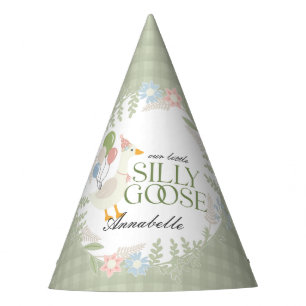 Chapeaux De Fètes Oie verte Flore En vichy Anniversaire Favoriser