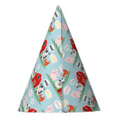 Chapeaux De Fètes Oink Baa Moo Grotte ferme Anniversaire Enfants (Dos)