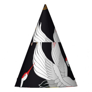 Chapeaux De Fètes Oiseaux volants : Heron de grue japonais.