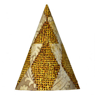 Chapeaux De Fètes Or géométrique : Sophistication Motif rétro.