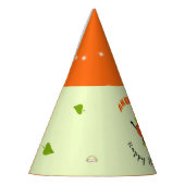 Chapeaux De Fètes Orange drôle (Gauche)