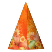 Chapeaux De Fètes Orange Thanksgiving d'automne (Dos)