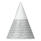 Chapeaux De Fètes Original black and white domino (Gauche)