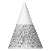 Chapeaux De Fètes Original black and white domino (Droite)