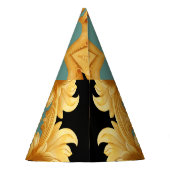 Chapeaux De Fètes Ornement baroque doré éléments 3D (Dos)