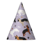 Chapeaux De Fètes Os bergers allemands et pattes (Gauche)