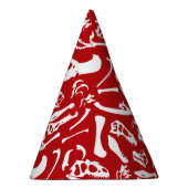 Chapeaux De Fètes Os de dinosaure (rouges) (Droite)