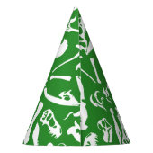 Chapeaux De Fètes Os de dinosaure (vert) (Dos)