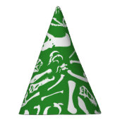 Chapeaux De Fètes Os de dinosaure (vert) (Droite)
