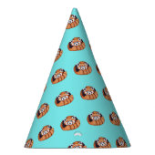 Chapeaux De Fètes Ours de Panda rouge turquoise (Droite)