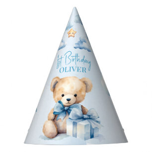 Chapeaux De Fètes Ours en peluche aquarelle et cadeau pour le premie