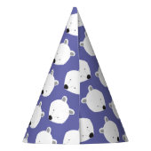 Chapeaux De Fètes Ours polaire mignon animal pourpre (Dos)