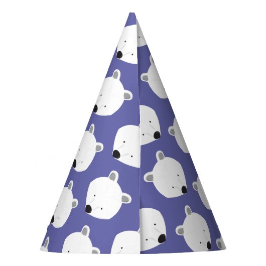 Chapeaux De Fètes Ours polaire mignon animal pourpre (Dos)