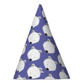 Chapeaux De Fètes Ours polaire mignon animal pourpre (Droite)