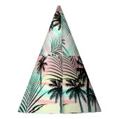 Chapeaux De Fètes Palmes noires au coucher du soleil (Dos)