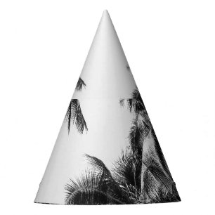Chapeaux De Fètes Palmier Feuille Noir Blanc