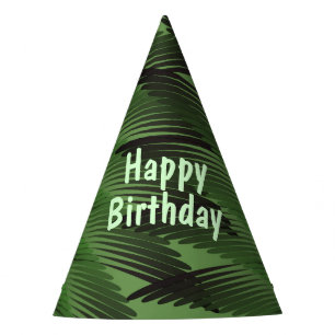 Chapeaux De Fètes Palmiers Joyeux Anniversaire