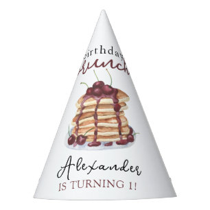 Chapeaux De Fètes Pancakes aquarelle Anniversaire
