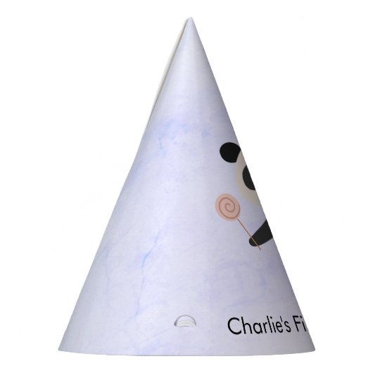 Chapeaux De Fètes Panda avec ballon et bonbons, Anniversaire (Gauche)