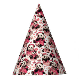 Chapeaux De Fètes Panda bébé vintage mignonne sans joint