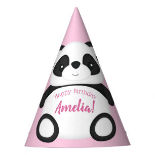 Chapeaux De Fètes Panda Rose Bear fête d'anniversaire