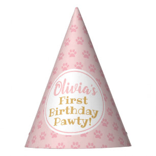 Chapeaux De Fètes Papier d'anniversaire de la EMPREINTE DE PATTE PIN