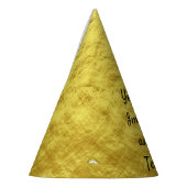 Chapeaux De Fètes Papier doré de luxe personnalisé (Gauche)