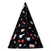 Chapeaux De Fètes Papier Médicale noir de doctorat en soins infirmie (Dos)