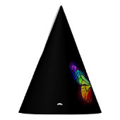 Chapeaux De Fètes Papillon arc-en-ciel (Gauche)