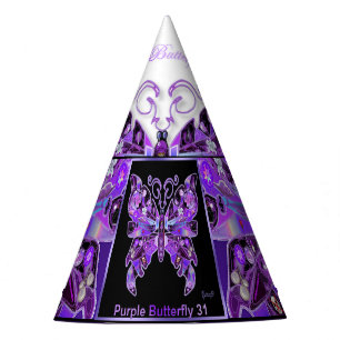 Chapeaux De Fètes Papillon pourpre 31