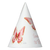 Chapeaux De Fètes Papillon rose mignon 1er anniversaire (Gauche)