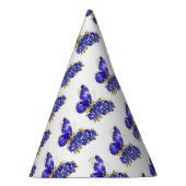 Chapeaux De Fètes Papillon saphir à fleurs (Droite)