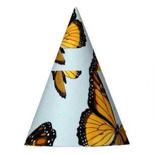 Chapeaux De Fètes Papillons Monarque colorés Illustration Vintage