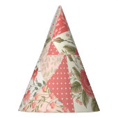 Chapeaux De Fètes Papillons rose Patchwork sans couture (Gauche)