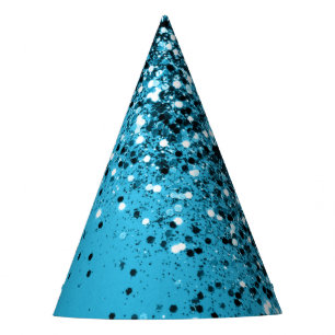 Chapeaux De Fètes Parties scintillant Aqua Blue OCEAN #1