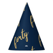 Chapeaux De Fètes Parties scintillant des 40 Anniversaires de la Gol (Gauche)