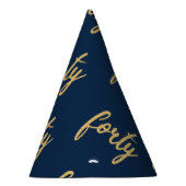 Chapeaux De Fètes Parties scintillant des 40 Anniversaires de la Gol (Droite)