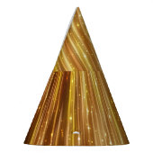 Chapeaux De Fètes Parties scintillant d'or : Arrière - plan Abstrait (Gauche)