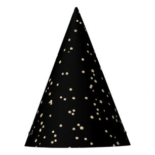 Chapeaux De Fètes Parties scintillant d'or noir pour enfant
