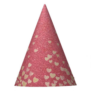 Chapeaux De Fètes Parties scintillant et Coeurs roses