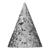 Chapeaux De Fètes Parties scintillant gris argenté no 1 (Dos)