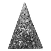 Chapeaux De Fètes Parties scintillant gris argenté no 1 (Droite)