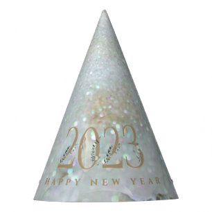 Chapeaux De Fètes Parties scintillant moderne Marbre heureux Nouvel